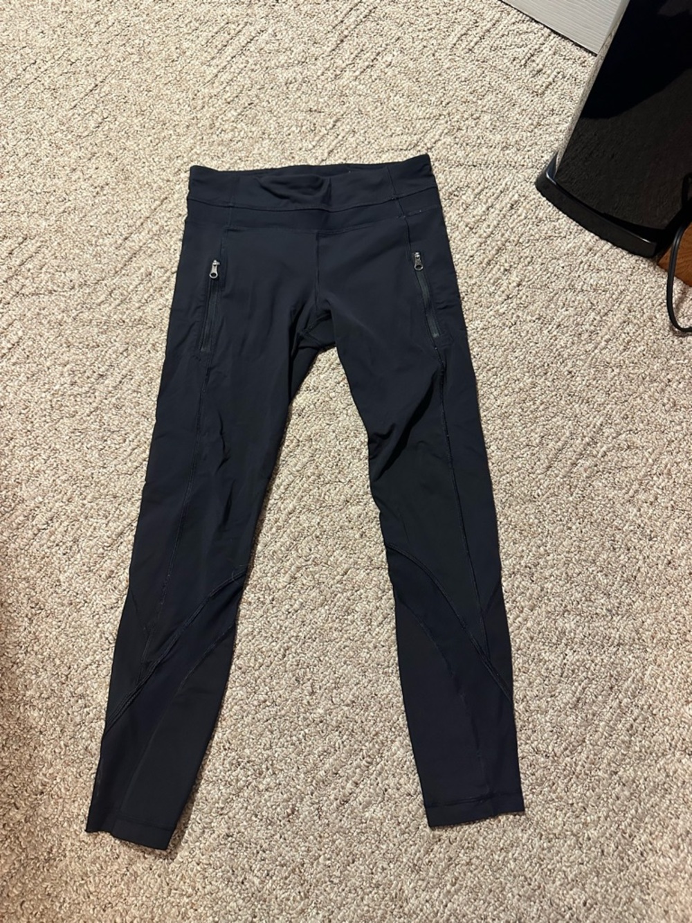 lululemon athletica Black Performance Leggings with Zip Pockets